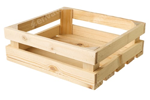 Preview: Empty wooden crate