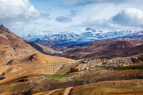 Preview: Comic Village. Spiti Valley, Himachal Pradesh, India