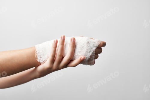 Preview: bandaged arm injury health problems medicine