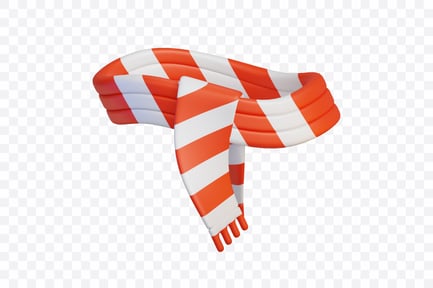 Preview: Candy Cane Striped Scarf