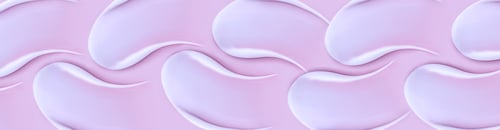 Preview: banner pattern cosmetic smears cream texture on pink background