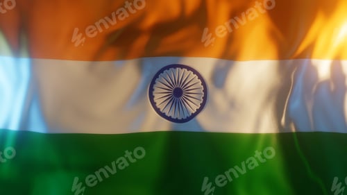 Preview: India Flag Frontal Close up