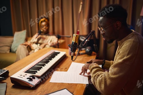 Preview: Man Reading Script Of Podcast