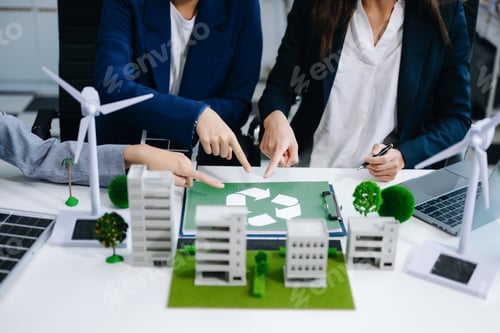 Preview: business Net zero and carbon neutral concept.NET ZERO icons and symbols save the eco world