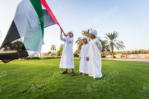 Preview: Group of middle eastern kids in Dubai
