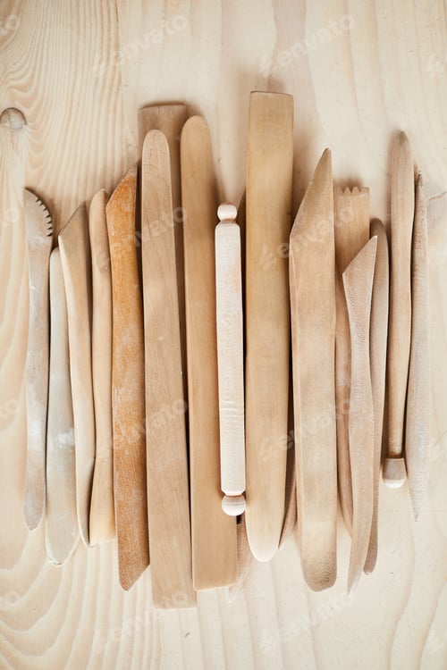 Preview: Wooden Clay Carving Tools
