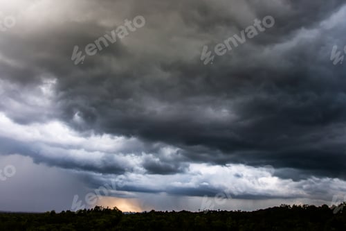 Preview: Storm clouds with the rain