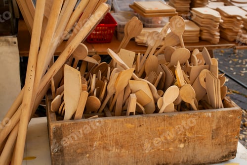 Preview: Handmade wooden spoon for cooking