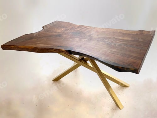 Preview: Live edge dining table