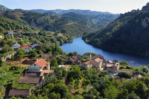 Preview: Limia River and Ermelo village Peneda Geres national park, Portugal