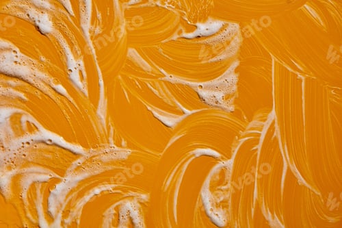 Preview: Texture of white soap foam with bubbles abstract background