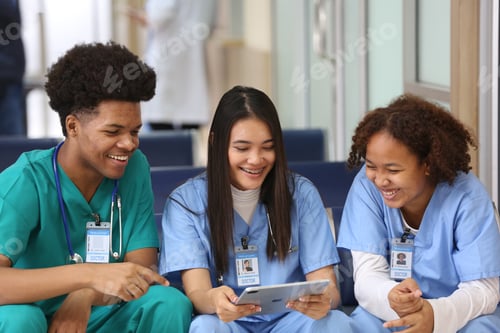 Preview: Young Doctor and nurse working at the hospital