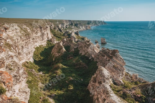 Preview: seascape, beautiful views of the rocky cliffs to the sea