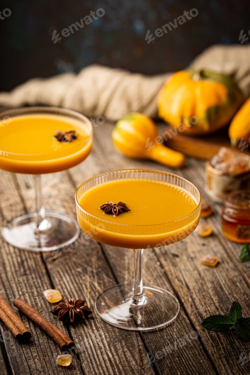 Preview: Pumpkin and orange cocktail