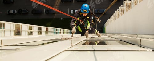 Preview: Scaling High Rise Walls a Meticulous Window Cleaner's Industrial Ballet