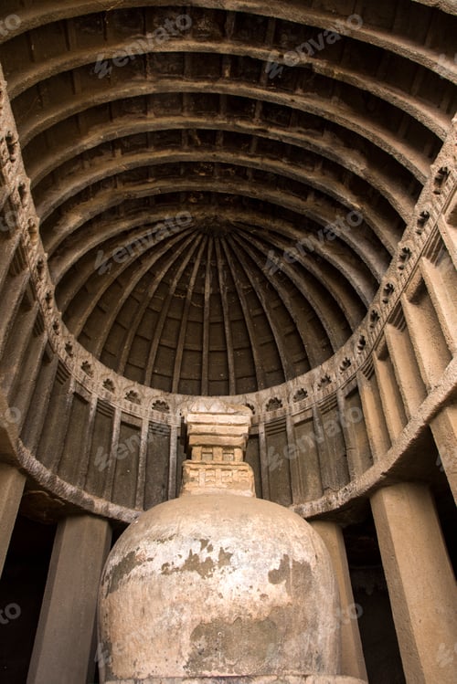 Preview: Rock cut Buddhist cave, India