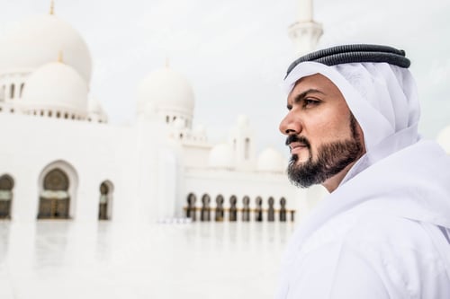 Preview: Arabic man at Sheikh Zayed mosque