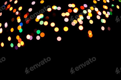Preview: colorful christmas lights background