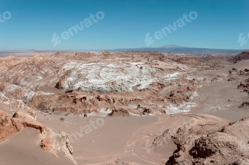 Preview: Panoramic view of the moon valley in the atacama desert, chile