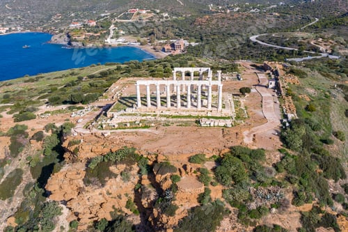 Preview: Cape Sounio, Poseidon temple archaeological site, Attica, Greece