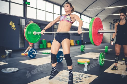 Preview: Sportive people training crossfit