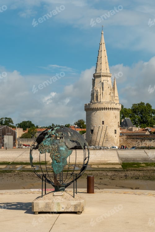 Preview: The beautiful fort and Saint Nicolas Tower of La Rochelle in summer