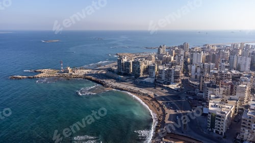 Preview: Aerial shot of Tripoli, the largest city in northern Lebanon