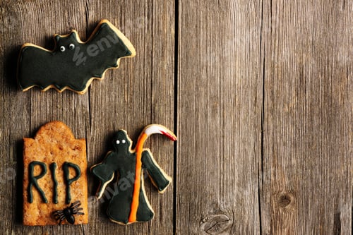 Preview: Halloween homemade gingerbread cookies