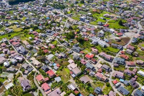 Preview: Aerial view of kawaguchiko in Japan