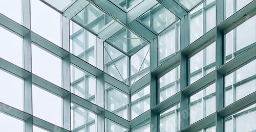 Modern Glass Architecture Forms Geometric Abstract Pattern