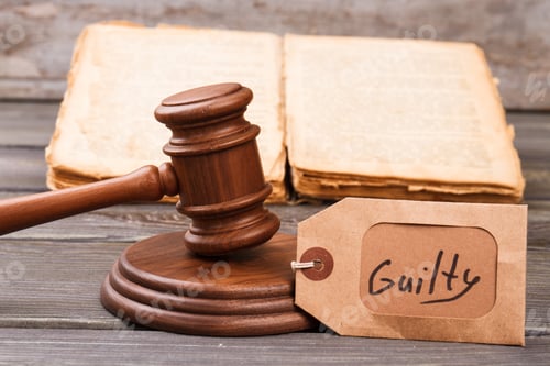 Preview: Concept of guilty vertict in the court.