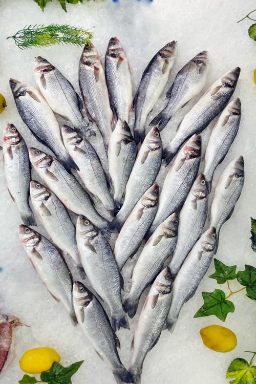 Preview: Fish Food in a Fish Market Stand