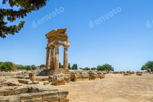 Preview: Temple of Castor and Pollux in the Valley of Temples - Agrigento, Sicily, Italy