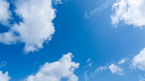 Preview: Blue sky white cloud on day, well space for text