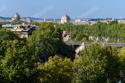 Preview: Rome, Italy. Aerial view of the city center
