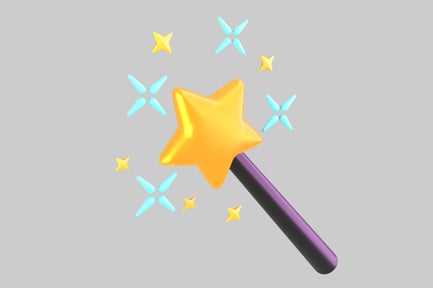 Preview: Wand with a star-shaped tip