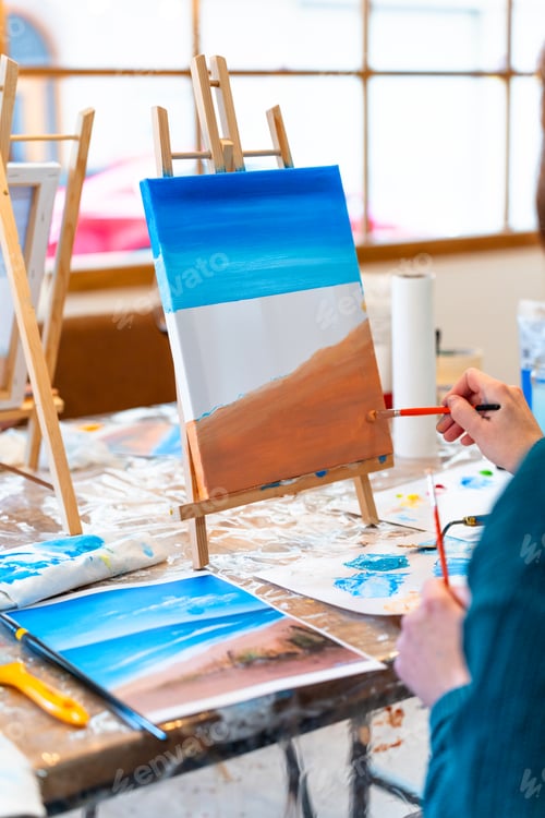 Preview: Art and Wine. Sip and Paint Event.