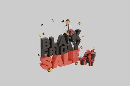 Preview: Black friday sale with character