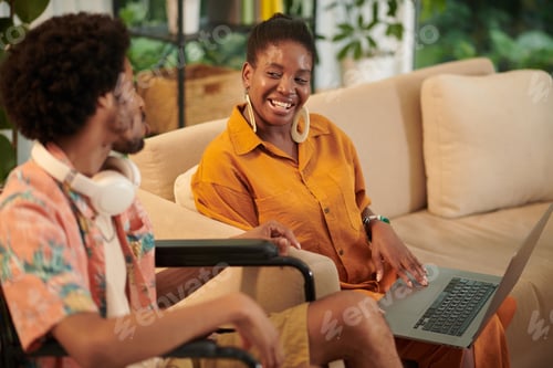 Preview: Woman Helping Friend with with Dating Website