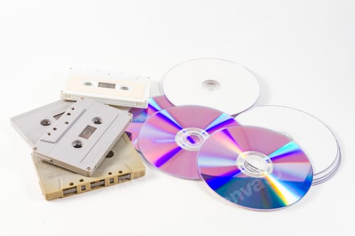 Preview: audio cassette tapes and CD DVD
