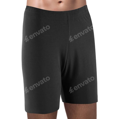 Preview: pair of black boxer shorts isolated on white