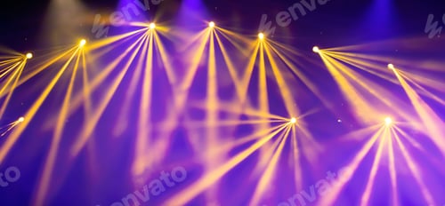 Preview: Magic colorful stage lights