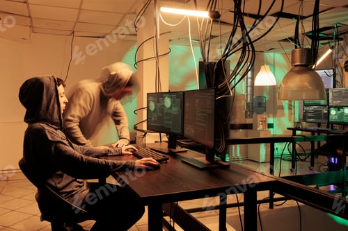 Preview: Cybercriminals planning network hacking with encryption