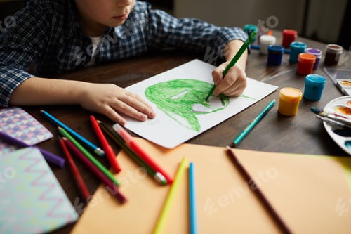 Preview: Boy Drawing Monster