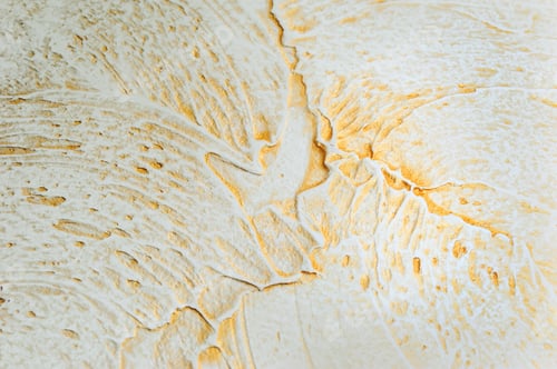 Preview: Venetian plaster with a chaotic volumetric texture created by hand, edges with gold