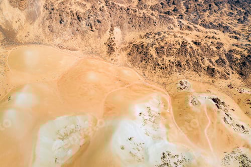 Preview: Mars the red planet's desert landscape. Teide National Park. Beautiful view of the Teide volcano