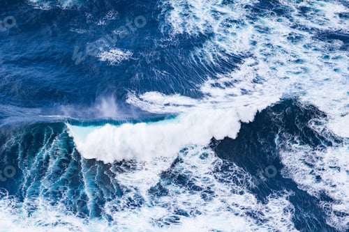 Preview: abstract aerial view background of blue waves