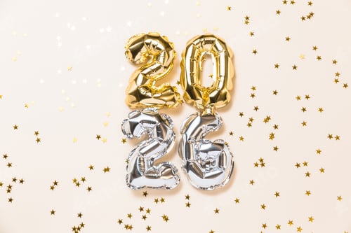 Preview: New year 2026 celebration card.