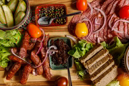 Preview: Indulge in a Delicious Assorted Charcuterie Board Crafted with Fresh, HighQuality Ingredients