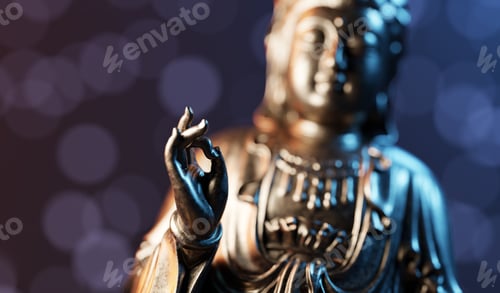 Preview: Buddha statue, zen meditation in yoga